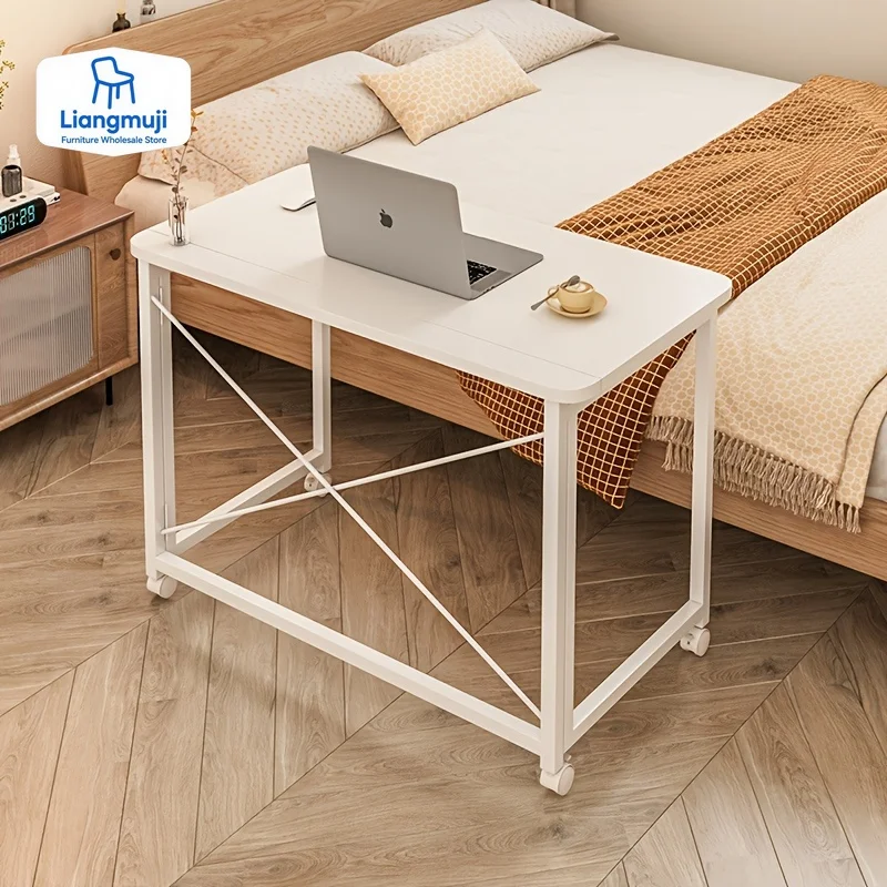 

Folding Desk, Movable Desk, Home Student Computer Study Bedroom Bedside Desk, Office Computer Mesa Gamer Standing Desk