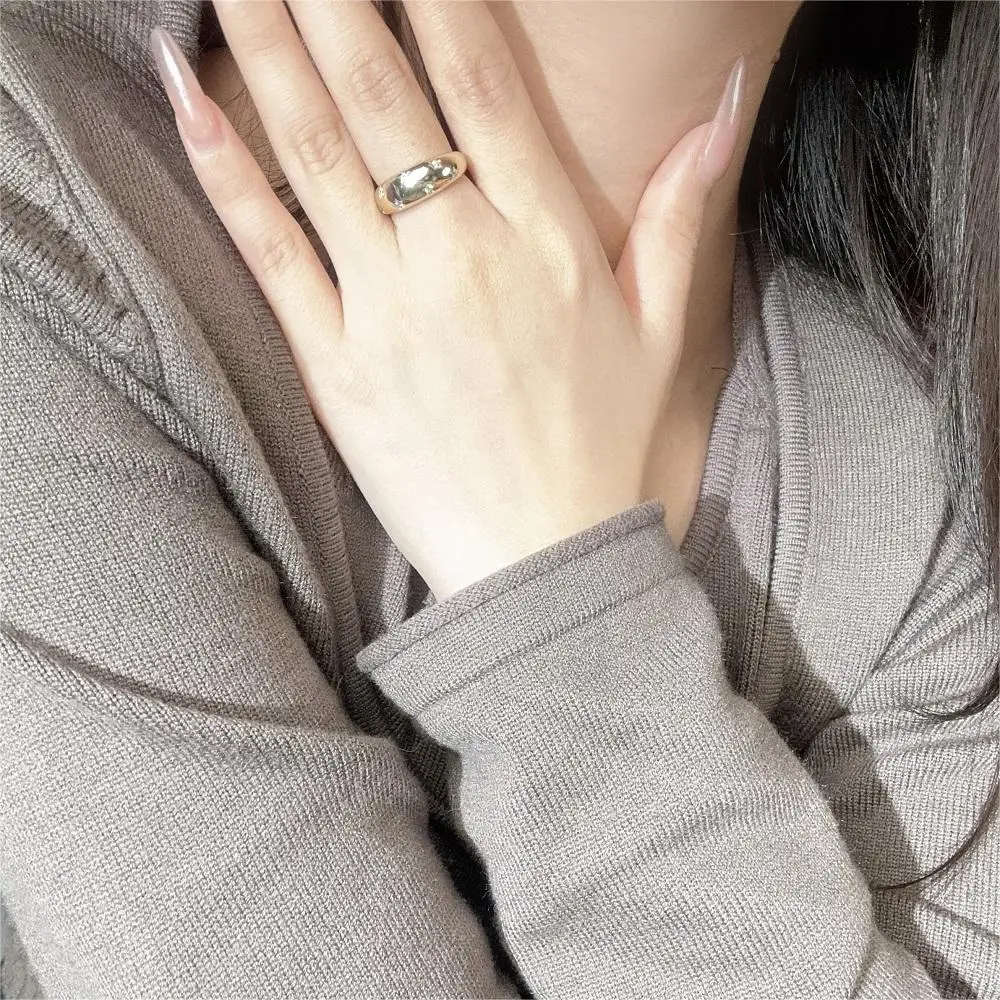 Crystal Star Chunky Ring For Women Vintage Trendy Gold Color Cubic Zirconia Stacking Rings Punk Accessories Retro Jewelry R446