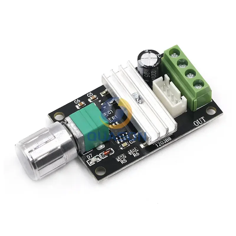 DC 6 to 12 V 24 V 28VDC 3A 80 W PWM motor speed control Lehr regulator Adjustable Variable speed control potentiometer ON / OFF