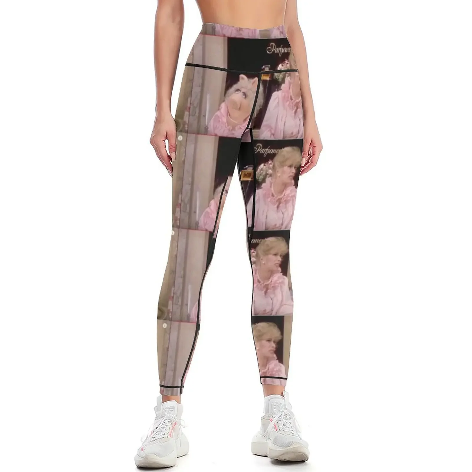

Miss Piggy and Joan, together at last! Leggings joggers for gym pants sports tennis for Womens Leggings