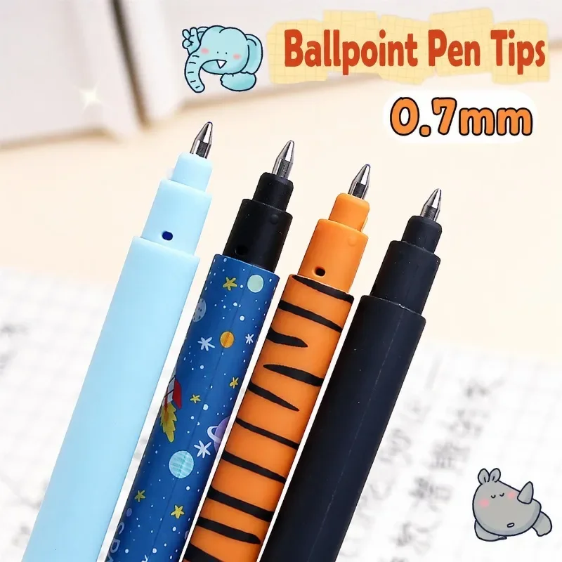 20 Pack Erasable Gel Pens 0.7mm Cute Animal Cartoon Cap Reusable Friction Removable Ink Writing Stationery for Kids School
