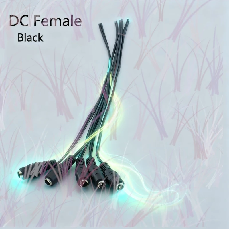 

1/2/5/10pcs DC Power Female Cable 12V Plug DC Adapter Cable 5.5*2.1mm Plug Connector for CCTV Camera LED Strip Plug C3