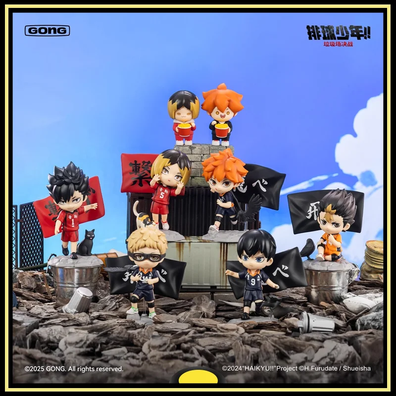 Haikyuu Blind Box Action Figures Model Hinata Shoyo Tobio Kageyama Kei Tsukishima Kozume Kenma Q-version Doll Toys Original
