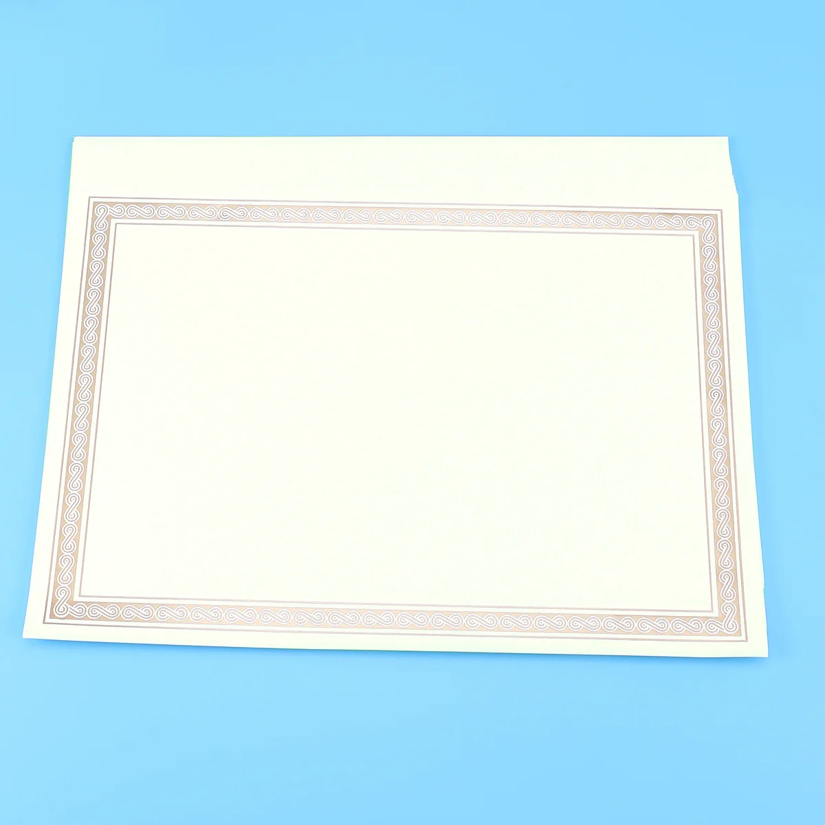 

15Pcs Certificate Paper Gold Border A4 Metallic Hot Stamping Compatible Printers Personalized Awards Graduation Ceremony