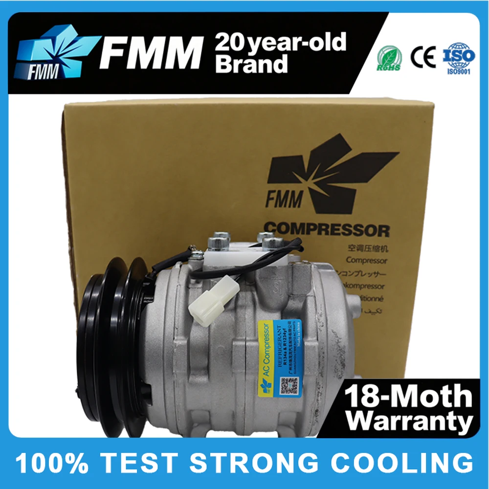 

12V Manufacturer Universal Car AC Compressor 4472007443 1PK for KUBOTA L3600 L37104200 L4610 Auto Aircon Compressor Replacement