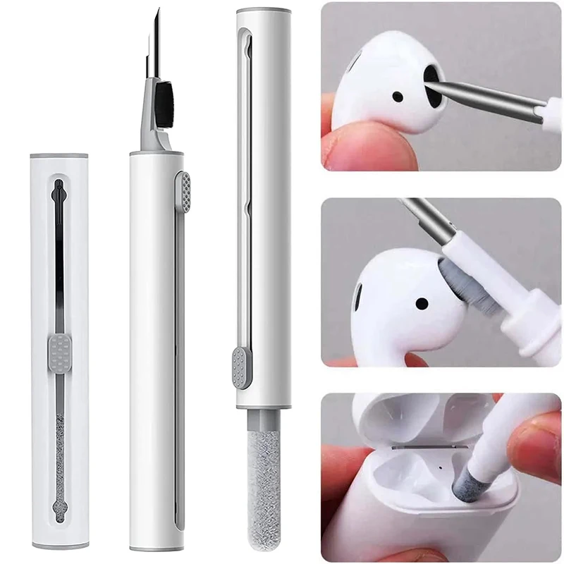 Cleaner Kit for Airpods Pro 1 2 Bluetooth Earbuds Cleaning Pen Airpods Pro Case Cleaning Tools for iPhone Xiaomi Huawei Samsung