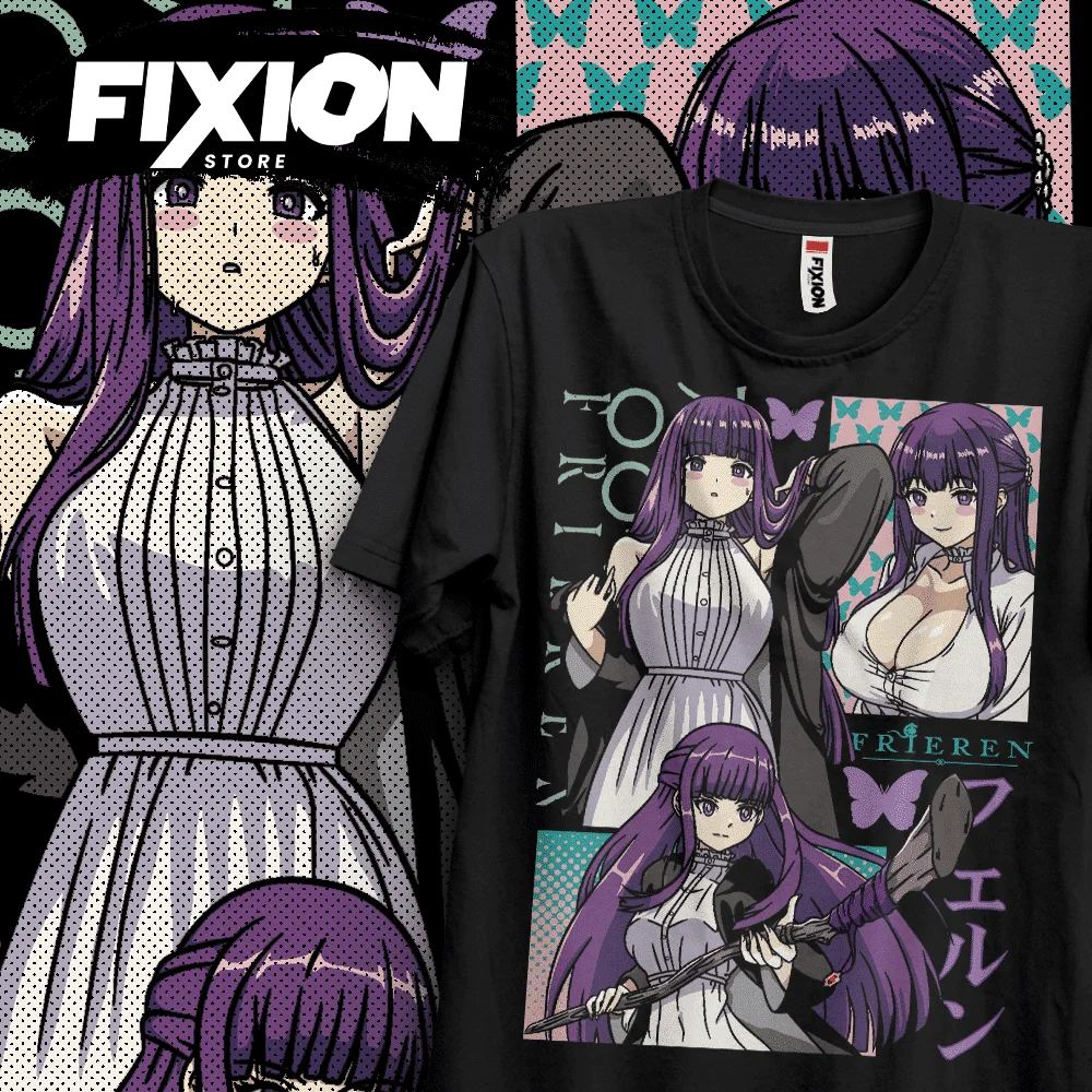 Frieren – Fern Y1 Anime T Shirt Manga Gift For Anime Lover All Size Cotton