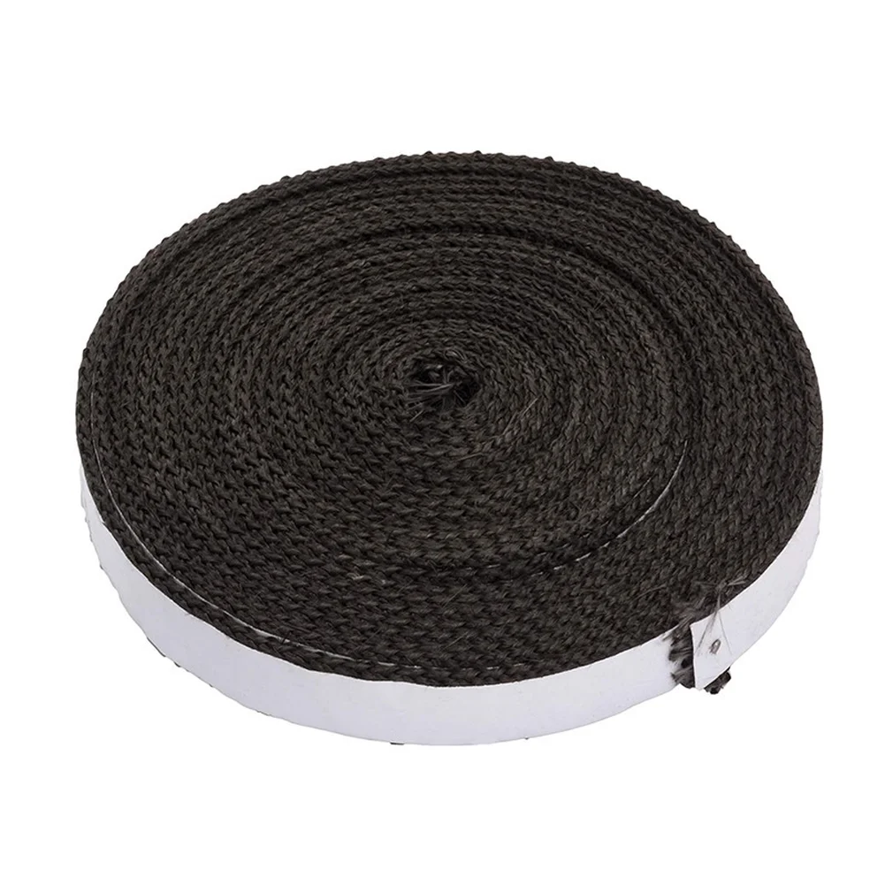 High Temperature Grill Gasket Tape for Sealed Lids and Fireboxes 15 Feet Long Fiber Wool Material for Smoke Retention
