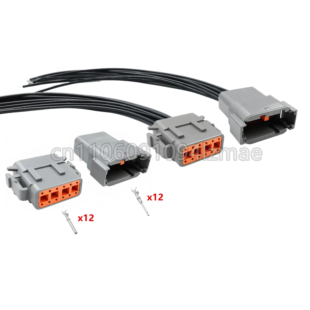 12 Pin Auto Waterproof Socket High Quality AC Assembly Car Wire Connector DTM06-12S ATM06-12S DTM04-12P ATM04-12P