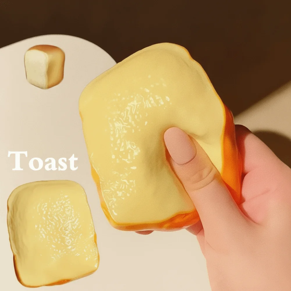 New Slow Rising Stress Ball Toy Realistic Food Style Moldable Fidget Toy Finger Suction Soft Squeeze Toy for Classroom Fidget