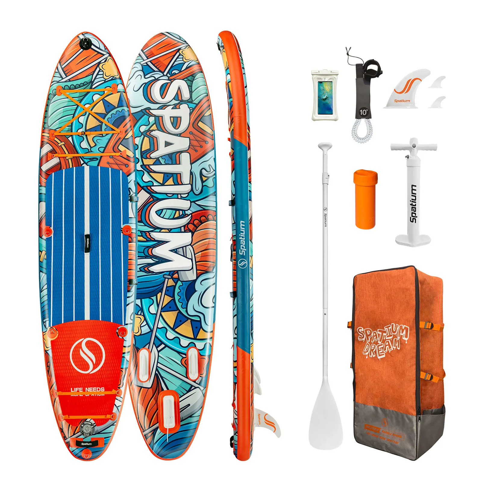 

2025 Portable Inflatable SUP - Transparent Design for Adult Water Sports