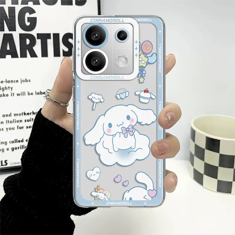 Cartoon Space Kurome Melodys phone case for Xiaomi Redmi Note 13 12S 11 Pro 13C 4G X3 NFC 11S 10 12pro plus 9s Clear funda cover