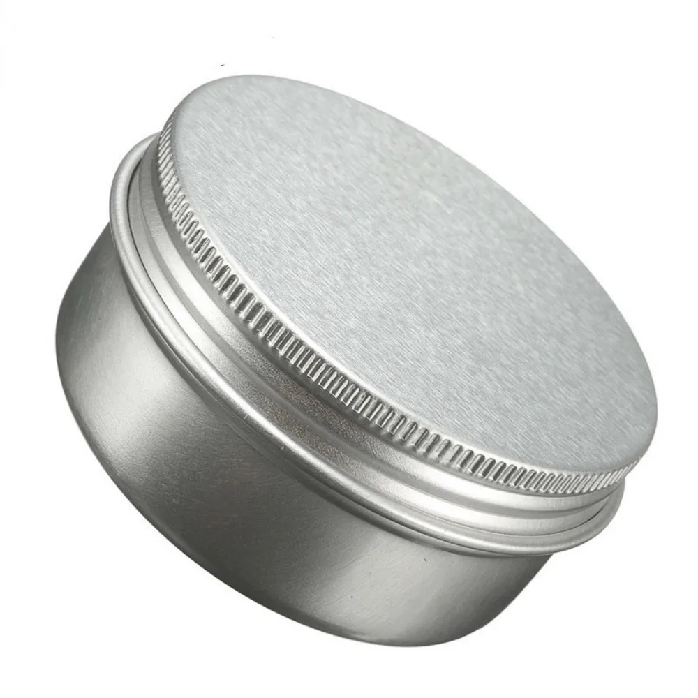 Empty Aluminium Jar Tin Pot Nail Art Makeup Lip Gloss Cosmetic Container Screw Thread Jar 15ml/50ml/100ml/150ml