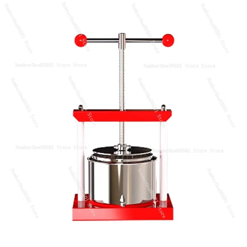 

Household small stainless steel juice wine press manual grape press