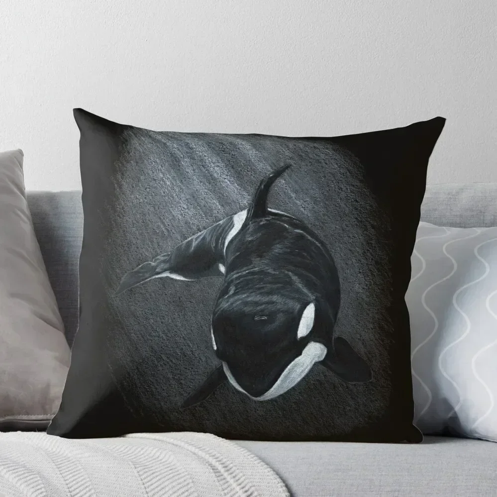 

White Whale - Orca Throw Pillow Sofa Decorative Covers christmas decorations for home 2025 pillow