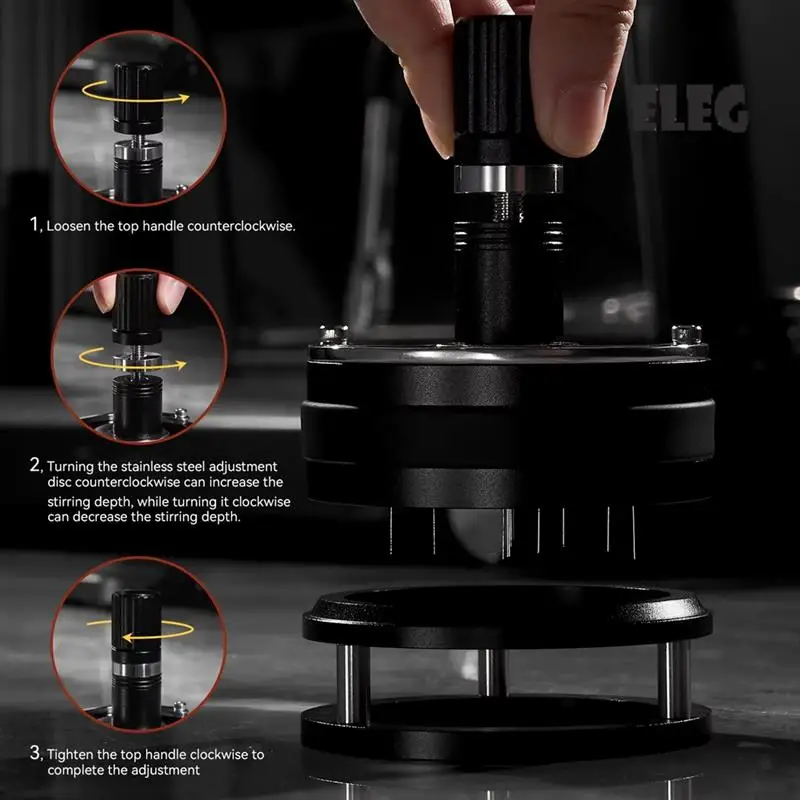 

ELEG-Espresso Coffee Stirrer Efficient Coffee Ground Distribution Ideal For Espresso Enthusiasts