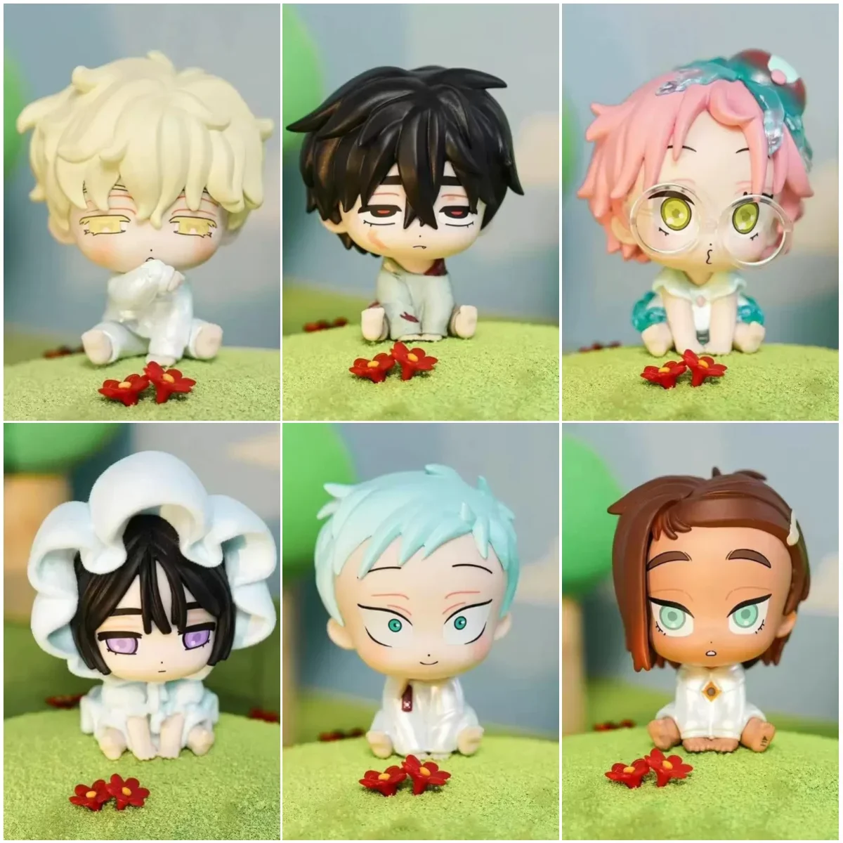 6Pc/Lot Alien Stage Baby Till Ivan Luka MiZi Sua Hyuna Cosplay Cartoon PVC Garage Kits Figurine Handmade Model Desktop Ornament