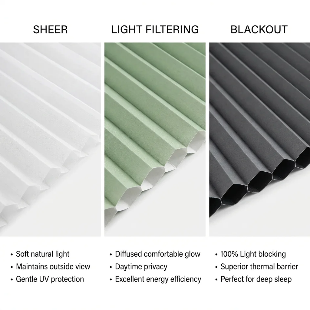 Honeycomb Blinds Vertical French Window Cellular Shade Cordless No Drill Day Night Blackout Light Filtering Built-in