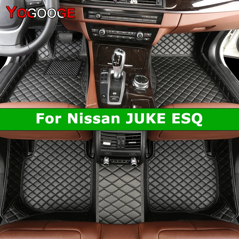 

Автомобильные коврики YOGOOGE на заказ для Nissan JUKE ESQ, автомобильные ковры, аксессуары для ног