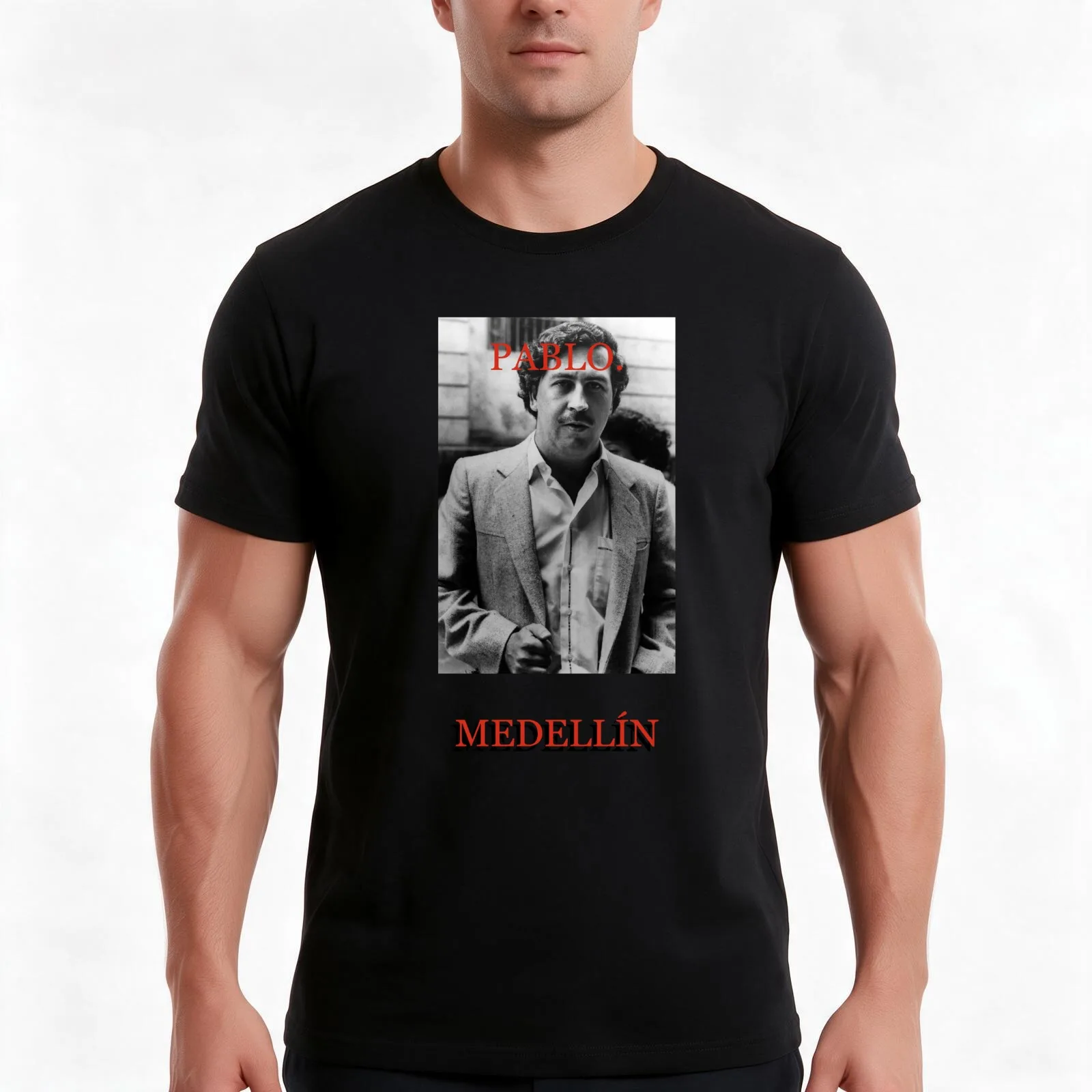 PABLO. ESCOBAR - MEDELL?N T-Shirt, Summer Casual Cotton Tee, Oversized Streetwear Tops, Vintage Graphic Print, Unisex Men Women