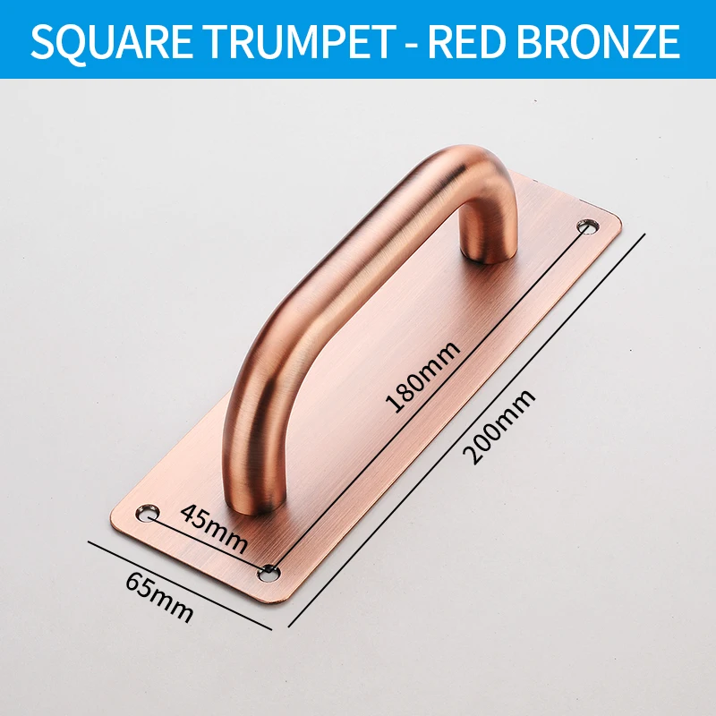 Stainless Steel Doors Handle Sliding Barn Door Handle Furniture Kitchen Cabinet Drawer Handles Pull And Push Door Hardware