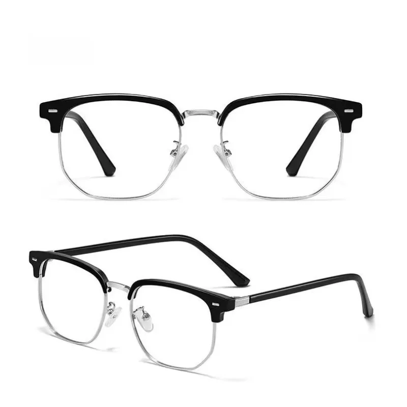 Anti-Glare Clear and Transparent Computer Use Effectively Preventing Eye Fatigue No Degree Blue Light Glasses for Men and Womens