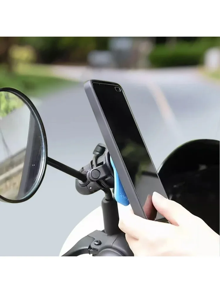 AliExpress NONE Mirrored Bike/Motorcycle Phone Mount - Quick Install & Secure