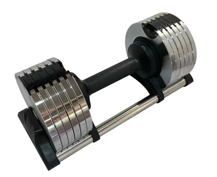 

Регулируемые хромированные гантели для фитнеса, тяжелой атлетики, тренировок в домашнем тренажерном зале