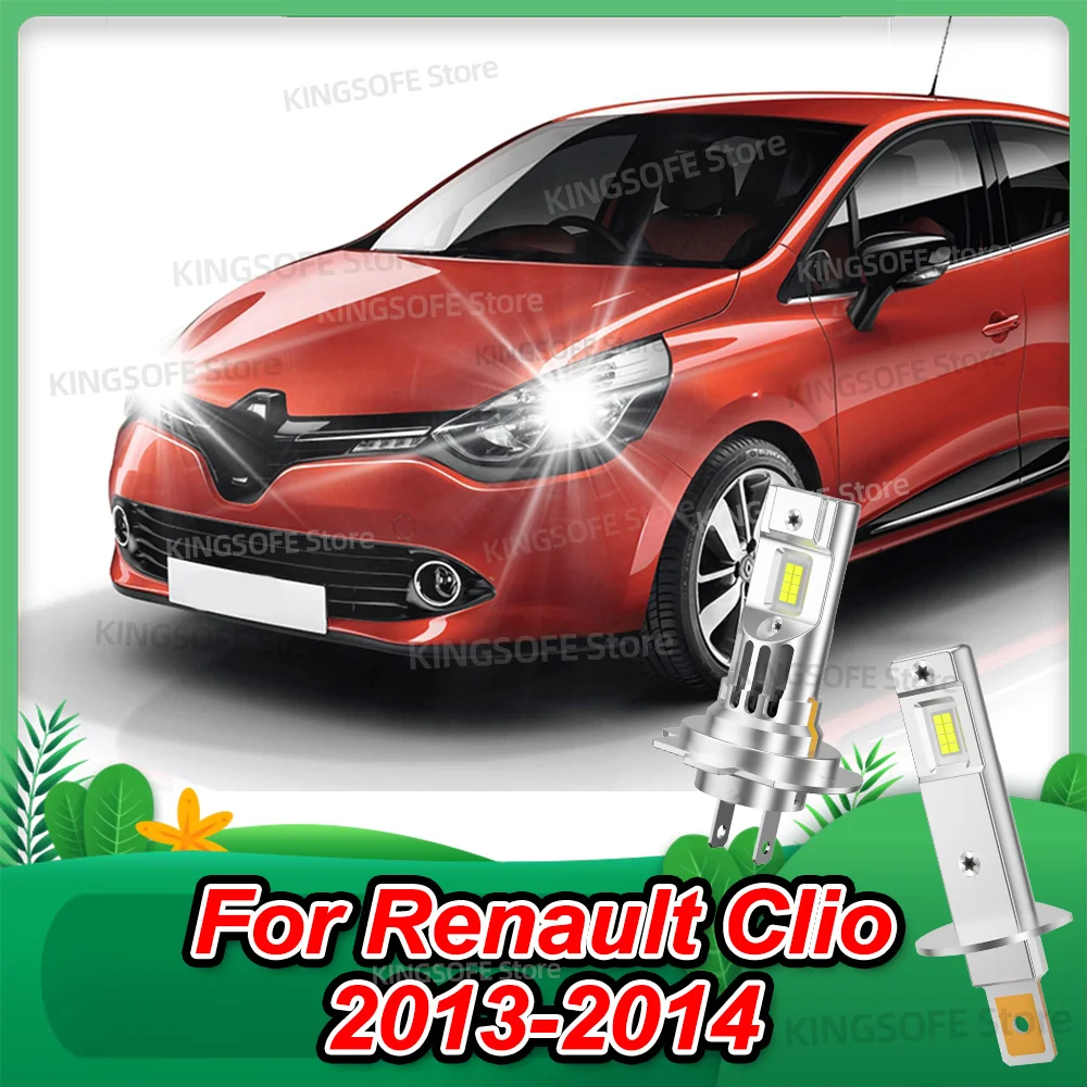 

2/4Pcs 50000LM LED Headlight Kit Mini Bulbs CSP Auto Lamps Canbus 6000K For Renault Clio 2013-2014