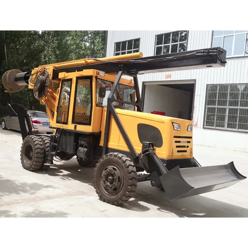 YG Rotary Pile Driver Rock Drilling Rig Machine High Speed Solar Pile Driver Hole Small Hydraulic Drill Rig Construction Machine