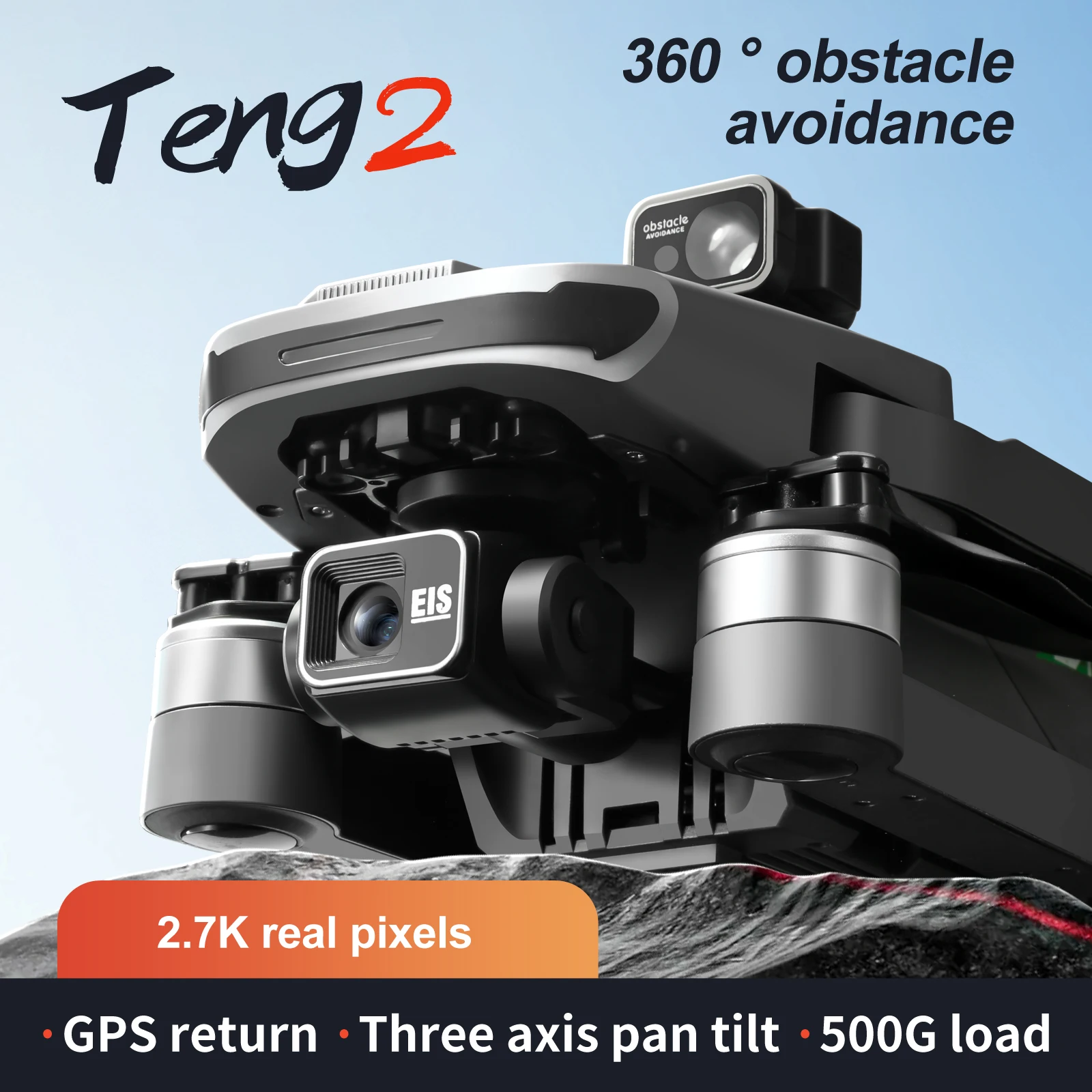 S155 Professional Brushless Drone 3-Axis Gimbal GPS 4K Dual Camera 360° Obstacle Avoidance RC Drones 5G WIFI FPV Quadcopter Toy