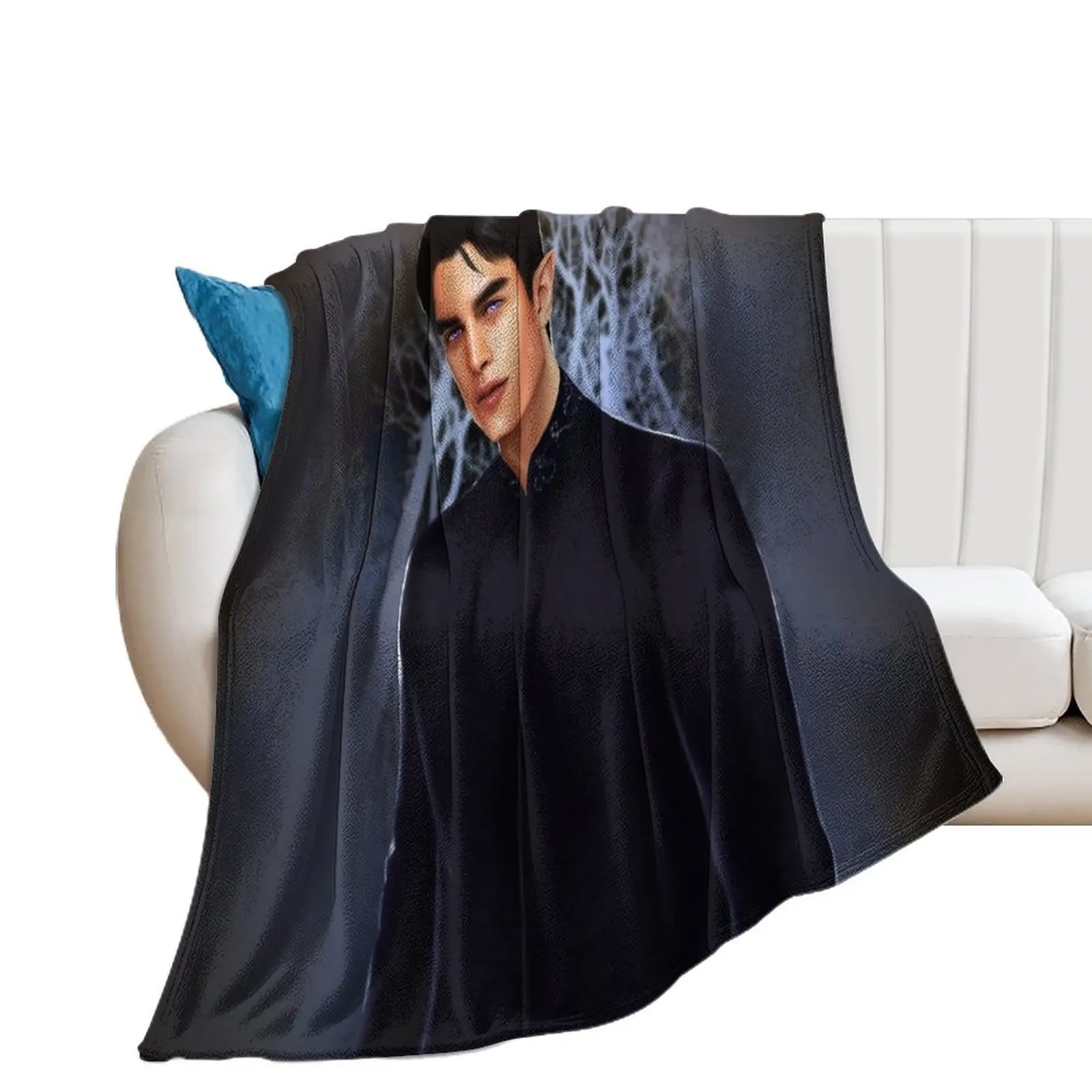 

Rhysand from ACOTAR series Throw Blanket Camping Soft Plush Plaid Blankets