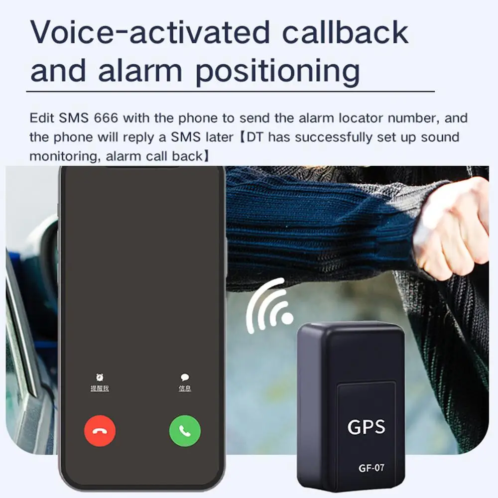 

Multifunction GPS Locator Mini Tracking Positioner Locator GF07 Child Device Loss And Anti Elderly Tracker Magnetic GPS O0Q7