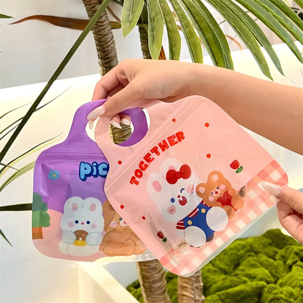 10/40 Pcs Cute Sealed Pocket Cartoon Sealed Bag Handheld Storage Bag Children\'s Day Gift Packaging Bag Self sealing Bag