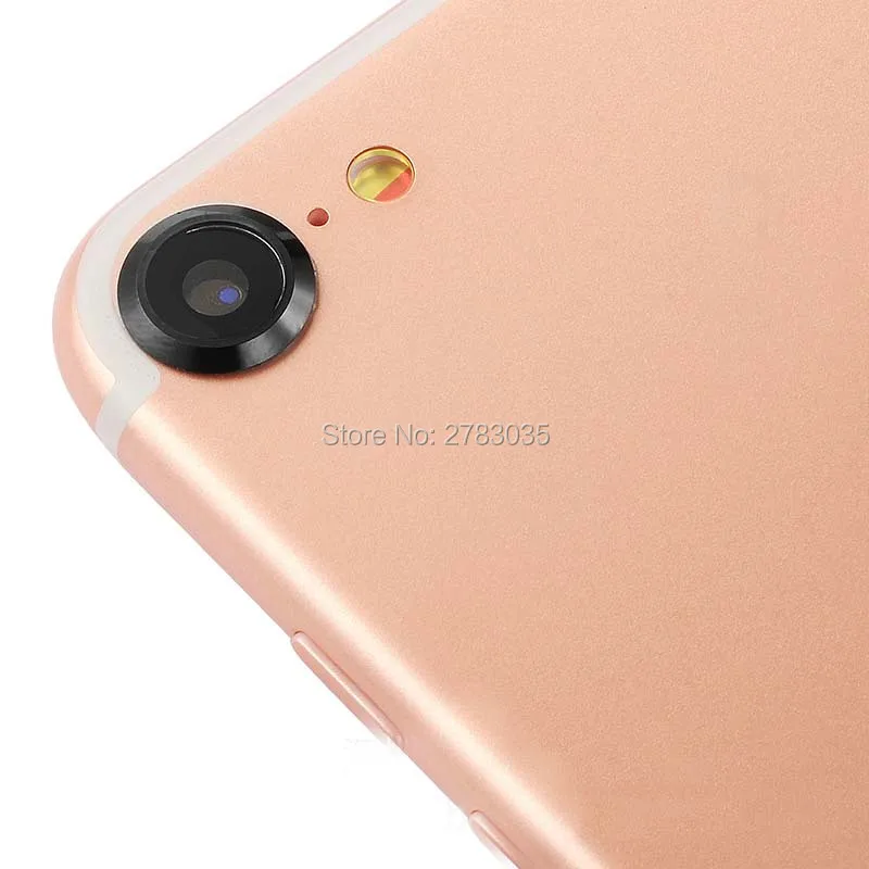 Luxury กล้องวงกลมวงกลมโลหะฝาปิดกันชนสำหรับ Apple iPhone 7 / 8 4.7 "เลนส์แหวนป้องกัน