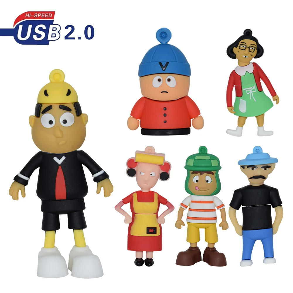 usb flash drive 128gb U disk cartoon cute 4GB 8GB Brazil family 16GB pendrive 32GB 64GB memory stick creative gift for children