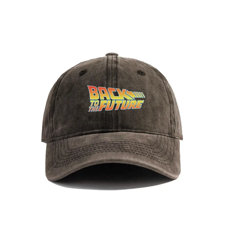 Back To The Future Baseball Cap Summer Distressed Dad Hats Men Outdoor Adjustable Cotton Caps