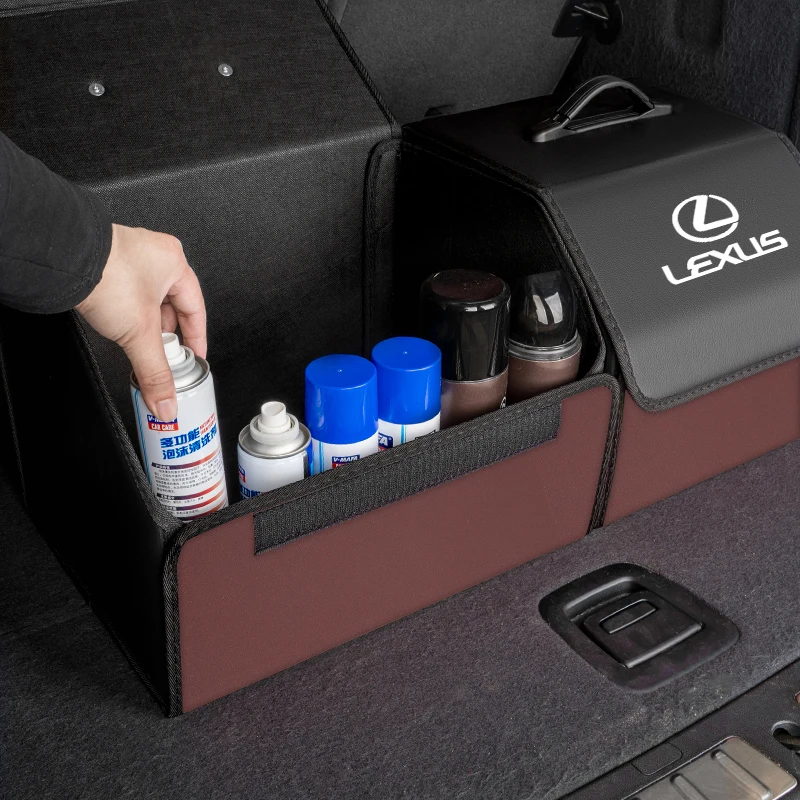 صندوق تخزين صندوق السيارة ذو مساحة كبيرة 4 ألوان تنظيم حقيبة يد لكزس FSPORT LBX NX RX 350h 450h ES UX 300e GS GX IS LS LX CT