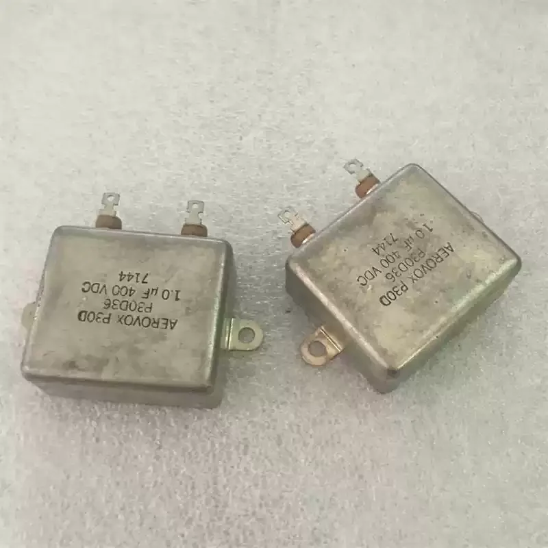 Antique American AEROVOX P30D36 1UF400V Frequency Divided Coupled Oil Immersed Capacitor