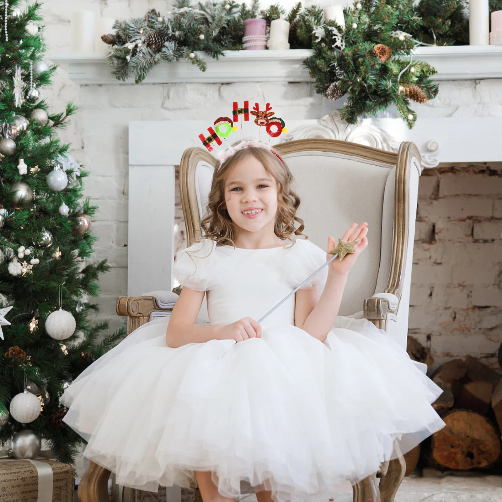 

Christmas Headb Kids Children Adults Xmas Party Holiday Decor Hair Cute Headb Accessories Red Snowflake Design