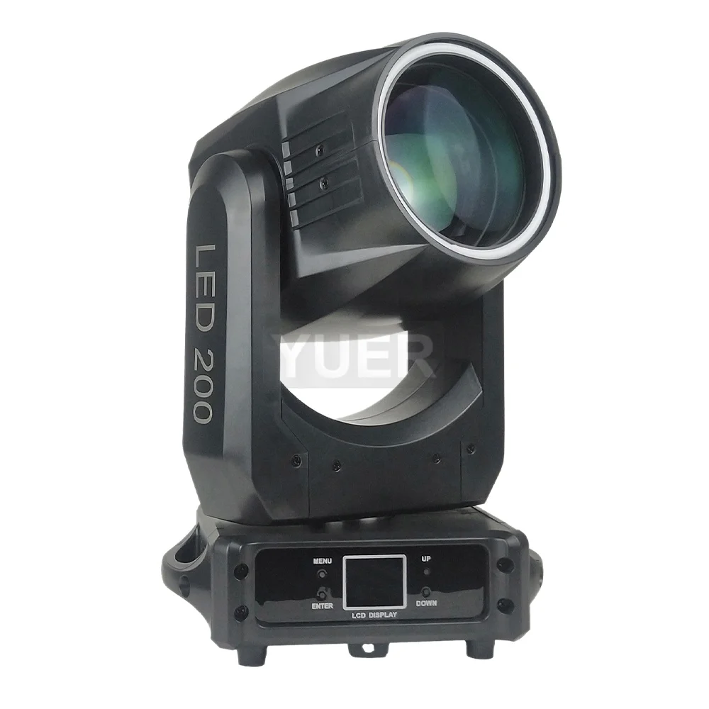 2Pcs/lot 200W LED Moving Head Light Beam Spot Wash Atomization Rainbow Effect 8+16+24 Rotating Prisms For Stage DJ Party DMX512