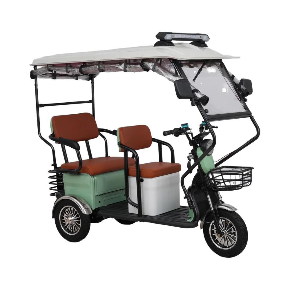 

2025 NEW Multifunctional Passenger Popular Motorized Electric Tricycles Customized Carport Rain Curtain