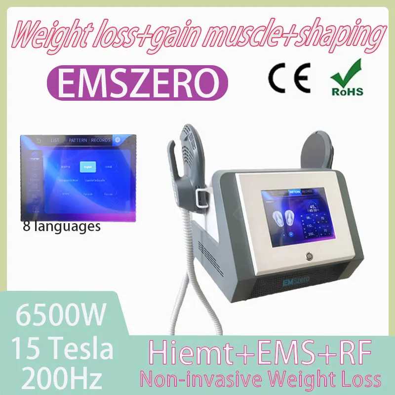 2024 New EMSZERO 15 Tesla 6500W RF Body Fat Burning Electromagnetic Muscle Massager Factory Direct Sales