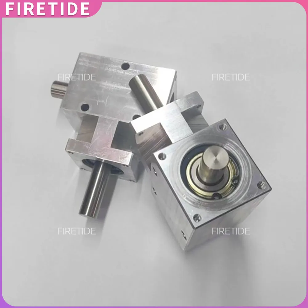 

12mm codirectional double output shaft 90 degree differential gearbox Angle gear 1:1 helical bevel gear shaft