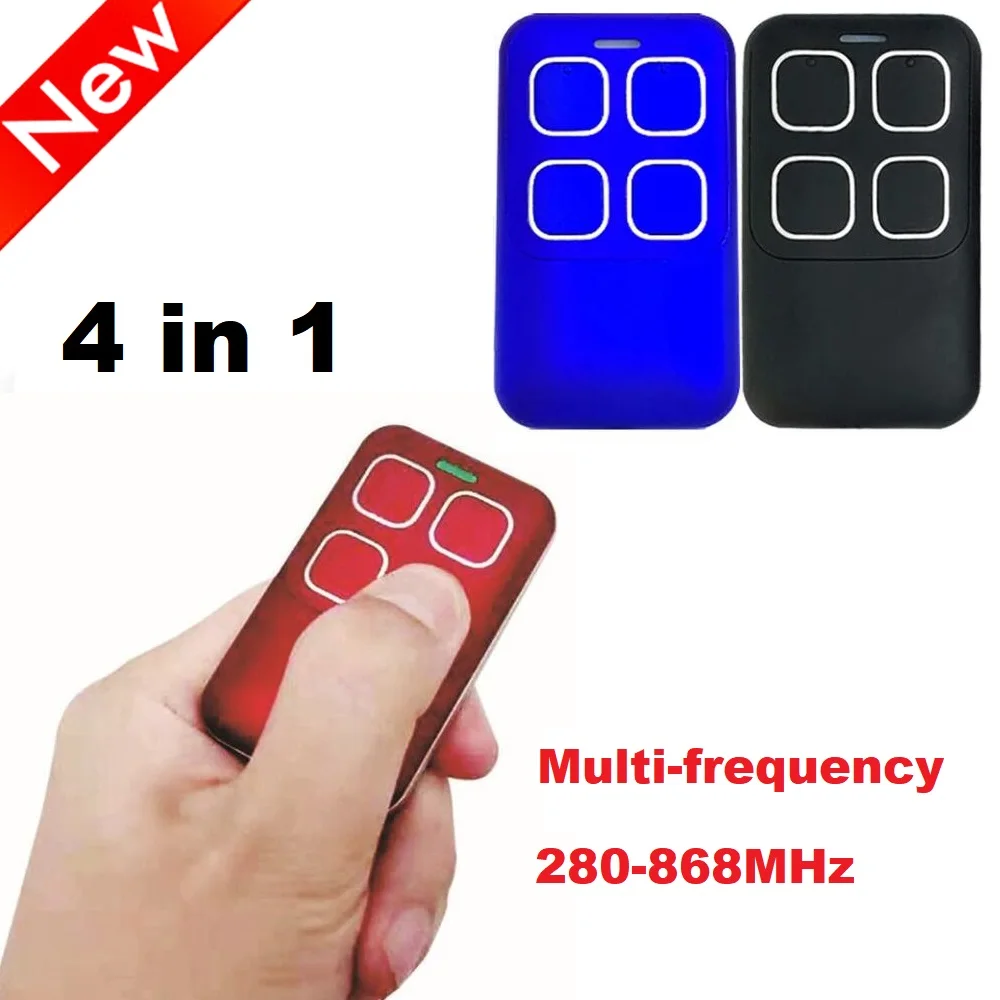 280MHz-868MHz MultiFrequency 4 in 1 Garage Door Remote Control Duplicator 868MHz 433MHz Gate Remote Control Garage Door Opener