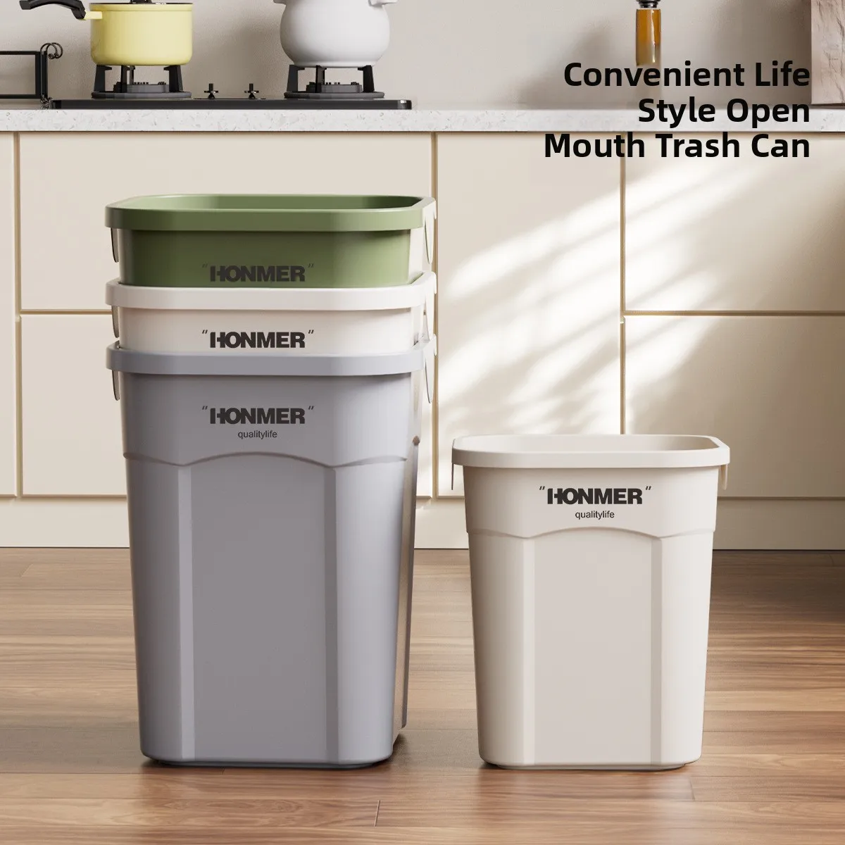 

Мусорное ведро большой емкости для кухни, простое, для домашнего использования, новая модель для ванной и гостиной, контейнер для компоста, урна для отходов