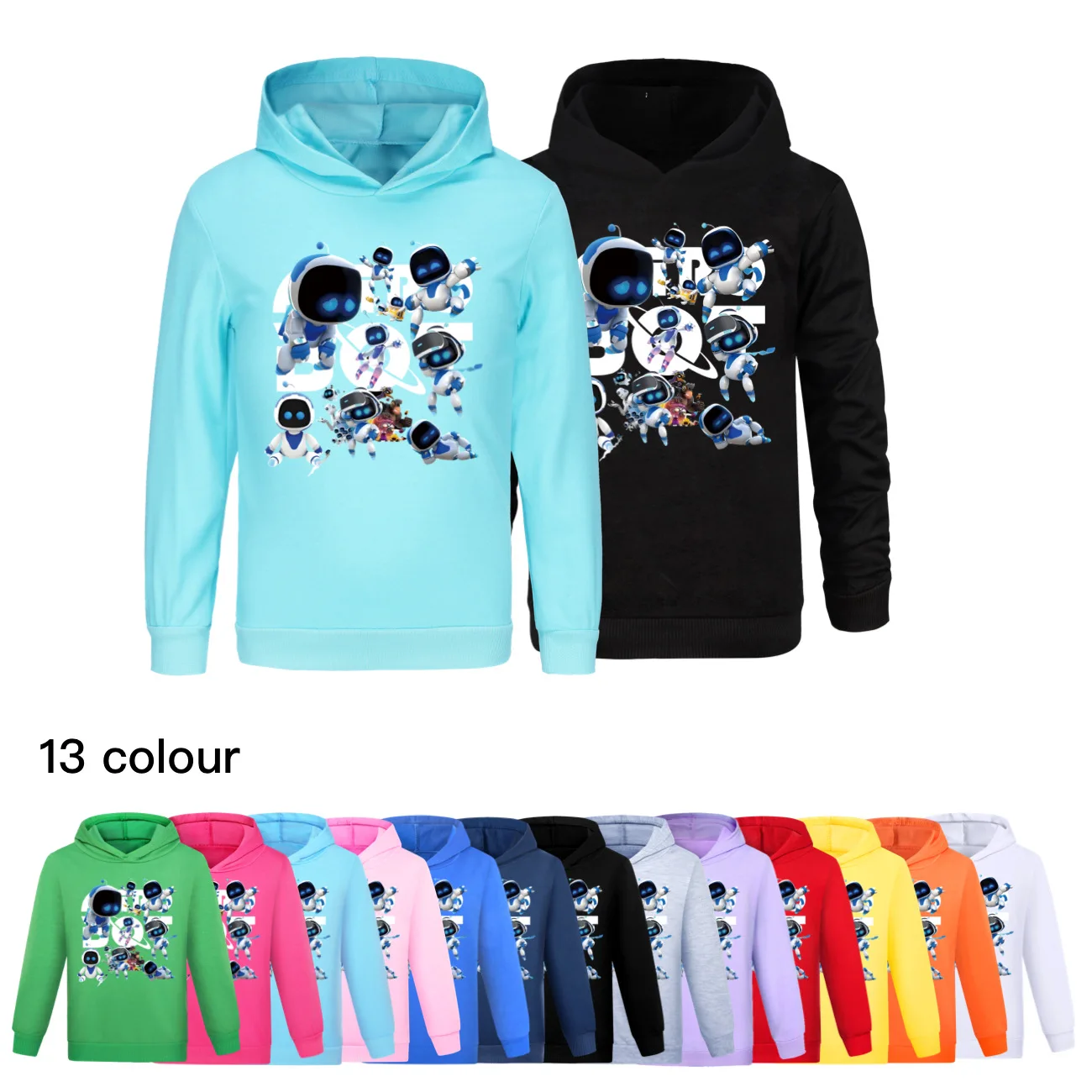 

Astro Bot Hoodie Kids Cartoon Astrobot Ps5 Clothes Boys Pull Over Casual Coats Girls Long Sleeve Sweatshirts Children Outerwear