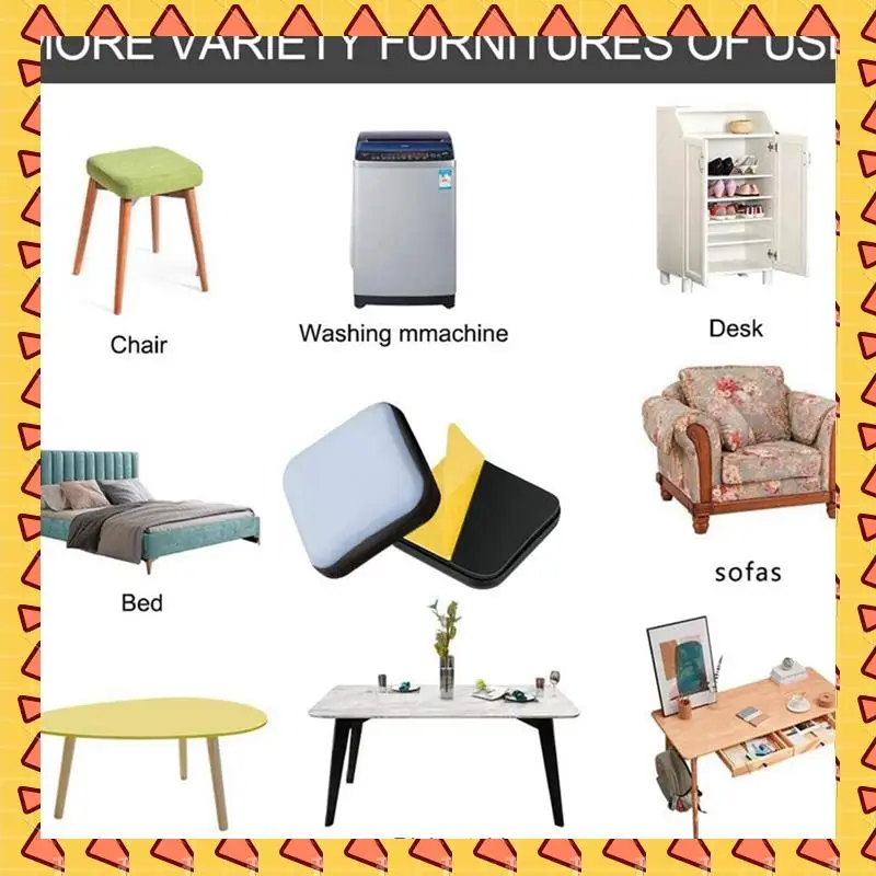 

A008 60 шт. мебельные ползунки, слайдер 25 х 25 мм, самоклеящиеся подушечки из ПТФЭ для перемещения мебели, квадратные для легкого перемещения мебели