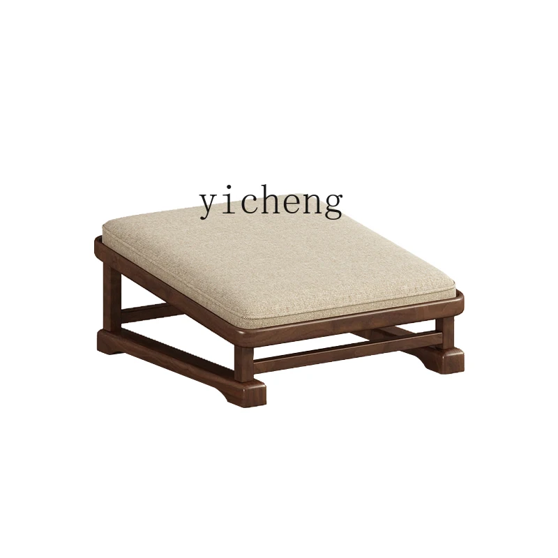 TQH Solid wood worship stool Household kneeling mat Temple worship stool Zen stool Futon cushion