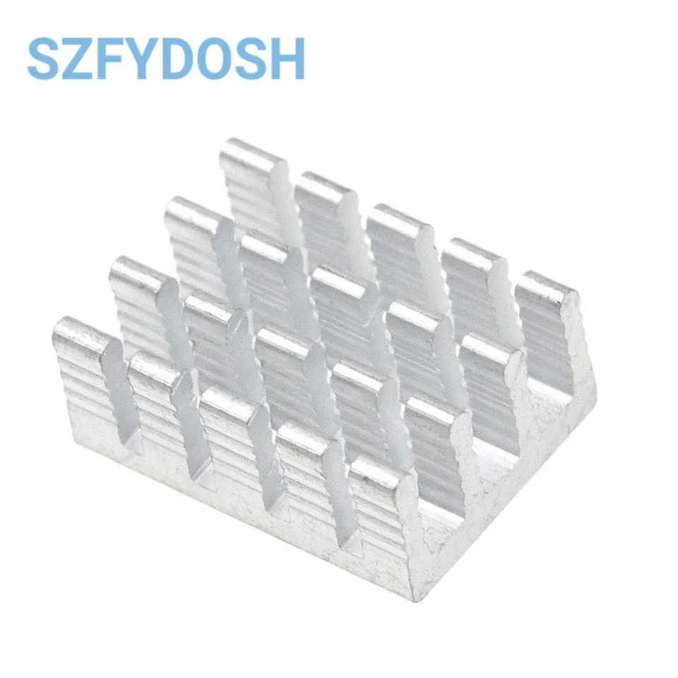 5PCS/LOT Heatsink Radiator Cooler Radiator 19x14x8MM High Quality Silver Slot Heat Sink 